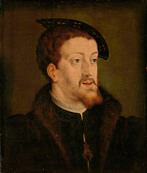 Retrato de Carlos V, a quien la tradici&oacute;n institucional de Padul vincula con el origen de la Feria de Ganado